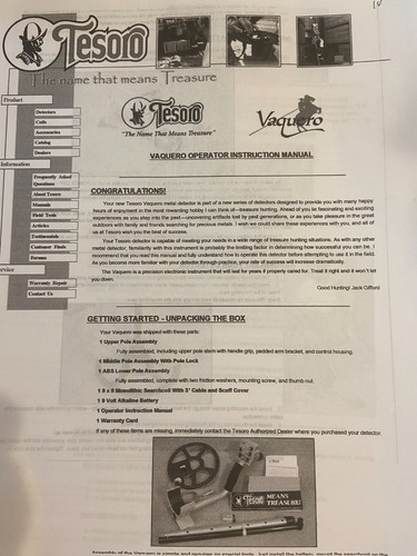 Tesoro vaquero metal - vaquero, detector